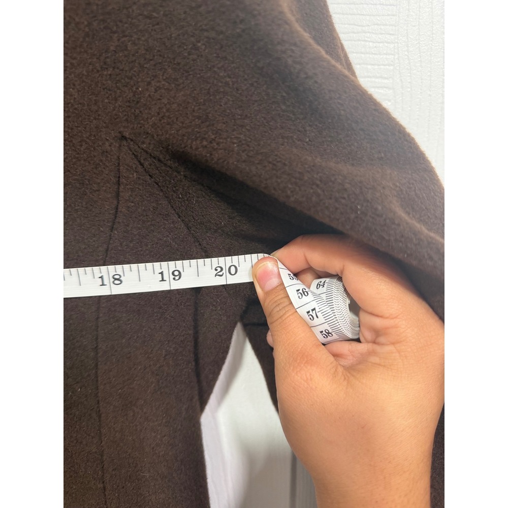 Schneiders Salzburg Wool Blend Hooded Coat Brown Classic Elegant Outerwear - Picture 4 of 10
